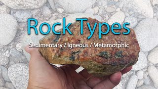 Types Of Rocks  Sedimentary Igneous Metamorphic [upl. by Llebanna]