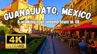 A walking tour of Guanajuato Mexico in 4K Chill Music [upl. by Eelarak921]