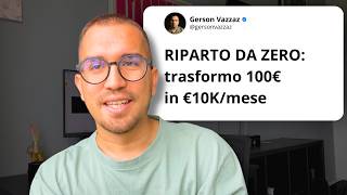 Episodio 1 Riparto da zero con solo 100€ e costruisco un nuovo business [upl. by Lucia]