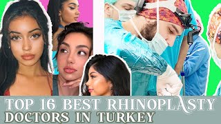 TOP RATED RHINOPLASTY SURGEONS IN TURKEY DR RESIT BURAK DR YILDIRIM DR HUSEYIN DR UMIT TASKIN [upl. by Yesdnyl48]