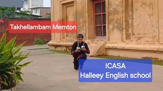 Takhellambam Memton chanu ICASA Halleey English school Online Leiteng Thanghai Competition ThangTa [upl. by Akinehc]