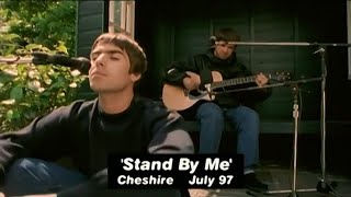 Oasis  Stand by Me Acoustic Live at Boneheads Outtake 1997  Remastered HD [upl. by Nahgam87]