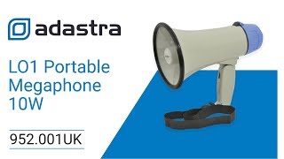 Adastra L01 Portable Megaphone  952001UK [upl. by Arua33]