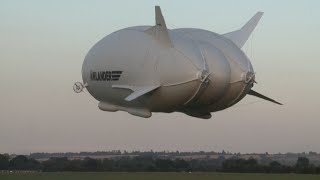 Giant Airship Airlander 10 Completes Its Maiden Trip in London [upl. by Neau421]