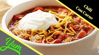 Chili Recipe Delicious  How to make Mexican Style Chili con Carne recipe [upl. by Arakahs372]