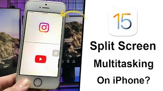 How to Enable Split Screen Multitasking on iOS 15 [upl. by Sirej298]