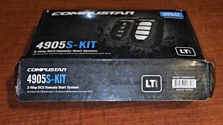 COMPUSTAR 4905s KIT 2WAY DC3 REMOTE START SYSTEM [upl. by Zachar412]