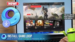 Download Gameloop Emulator in PC and Laptop  Fix All Error  Gameloop Install in PC [upl. by Dippold12]