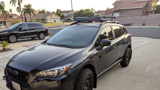 Harbor Freight Roof Carrier Install on 2019 Subaru Crosstrek [upl. by Netsrejk]