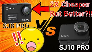 SJCAM SJ8 Pro vs SJCAM SJ10 Pro Action Camera [upl. by Hurlbut772]