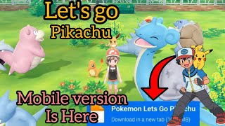 Pokemon lets go pikachu Mobile version gameplay 🤯 This game is perfect copy of lets go pikachu 🤯 [upl. by Aldarcie68]