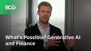 Whats Possible Generative AI and Finance [upl. by Mikel170]