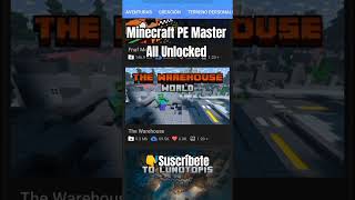 Minecraft PE Master All Unlocked shorts funny humor viral hack mods money free minecraft xd [upl. by Adnouqal859]