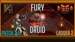 Fury Druid Guide Diablo 2 Resurrected Ladder Season 2 Patch 25 [upl. by Mirth163]