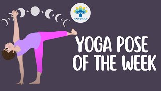 Yoga Pose of the Week  Half Moon Pose  Improve Flexibility amp Balance with Yoga  Yoga Guppy [upl. by Adiehsar264]