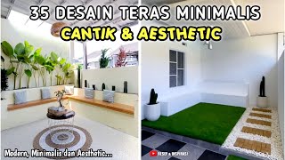 35 DESAIN TERAS RUMAH MINIMALIS YANG CANTIK amp AESTHETIC  LINK PEMBELIAN PRODUK ADA DI DESKRIPSI [upl. by Hannaj713]