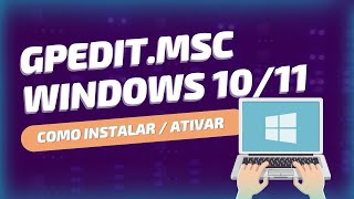 Como instalar GPEDITmsc no Windows 10  11 2023 [upl. by Aninat310]