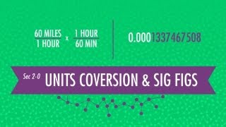 Unit Conversion amp Significant Figures Crash Course Chemistry 2 [upl. by Asreht]