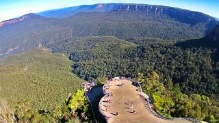 P2V Flying over the 3 Sisters  Katoomba Blue Mountains [upl. by Zetrauq]