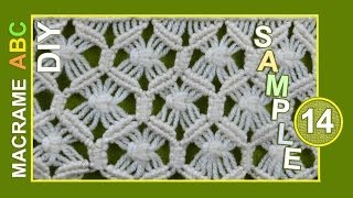 Macrame ABC  pattern sample 14 [upl. by Ttik]