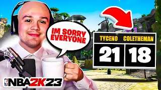 COLETHEMAN’S VIDEO APOLOGY AFTER HILARIOUS RANT WHEN HE LOST VS TYCENO in a NBA 2K23 WAGER [upl. by Hsemar]