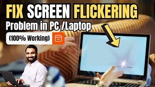 How to FIX Laptop Screen FLICKERING 2023  Pc or Laptop Blinking Hindi [upl. by Holzman768]