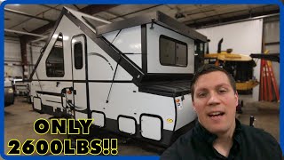 Pop Up Camper With 3 Beds 2024 Forest River Flagstaff Hard Side High Wall T21TBHW [upl. by Alage]