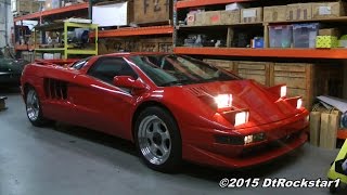 Cizeta V16t Quad Headlights Popping Up [upl. by Russia]