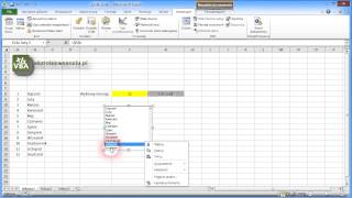 Jak zrobić w Excelu pole listy lista wyboru [upl. by Meridith508]