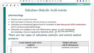 L4 Salicylates toxicity Toxo 41 [upl. by Anniahs]