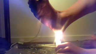 Roasting foot with candle [upl. by Desireah]