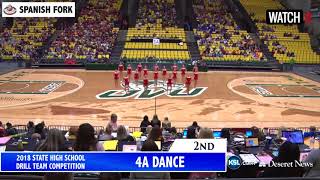 4A Spanish Fork High School 3rd Overall UHSAA Drill Team 2018 [upl. by Dunstan]