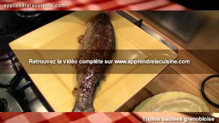 Extrait Recette quotTruites sautées grenobloisequot sur wwwapprendrelacuisinecom [upl. by Autry414]