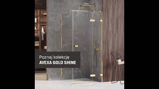 Złoto w połysku  kabina prysznicowa Avexa Gold Shine NEW TRENDY [upl. by Ecirtnuahs710]