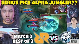 WE ALPHA JUNGLER KELUAR BOS MATCH 2 EVOS VS RRQ [upl. by Spark]