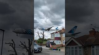 Egyptair  Boeing 777300ER landing at Heathrow london [upl. by Joana]