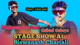 GUBUDD GUBAYA MAHUWA KER PANI LIVE SHOW  ASHOK MINJ AT BISWANATH CHARIALI [upl. by Hermina]