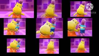 The Backyardigans Intro and episode title comparison English Latin Spanish and Brazilian Portuguese [upl. by Ferree]