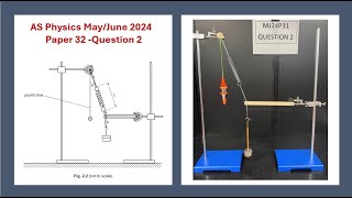 AS PHYSICS PRACTICAL MAYJUNE 2024 PAPER 32 QUESTION 2 [upl. by Ecylla]