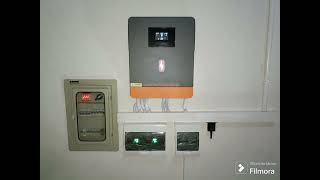 4kw Solar Hybrid Inverter Installation and review  AlAhmed Solar amp Electronics [upl. by Adlesirhc209]