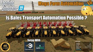 FS22 Courseplay And Autodrive  Guide to Self Collecting Baling  episode 6 [upl. by Irrem]