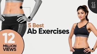 5 Best Ab Exercises  The Art of Strengthening  Shilpa Shetty Kundra [upl. by Assirahc444]