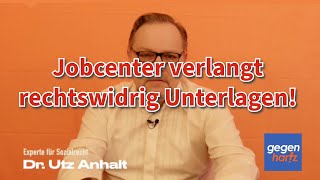 Jobcenter verlangt rechtswidrig Unterlagen und kürzt dann Bürgergeld auf Null [upl. by Peursem804]