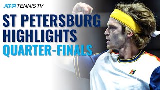 Rublev Shapovalov amp Bautista Agut Headline  St Petersburg 2021 QuarterFinal Highlights [upl. by Nitsirhc]