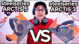 SteelSeries Arctis 3 VS Arctis 5 Gaming Headsets WHO WINS [upl. by Hazelton]