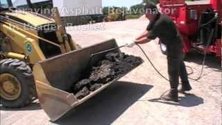 Asphalt Recycling Demonstration Featuring the Asphalt Rejuvenator  Release Agent Spray System [upl. by Icnarf946]