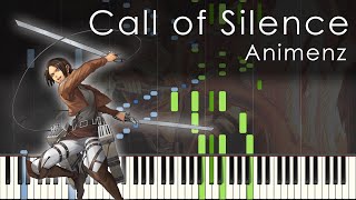 Call of Silence Ymirs theme  Attack on Titan S2 OST  Animenz Piano Transcription [upl. by Elagibba675]