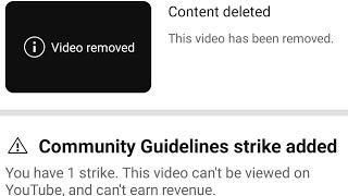 HOW I GOT A COMMUNITY GUIDELINES STRIKE [upl. by Fendig]