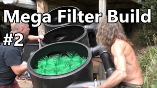 Building a HUGE Pond Filter  Part 2  Vortex Filters [upl. by Aicemaj]