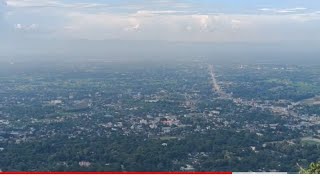 Beautiful view of Dimapur City from Chumukedima mountain [upl. by Vanny234]